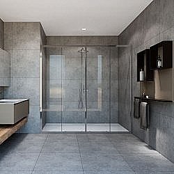 Душевая дверь Vincea GARDA VDS-1G2 180 хром/прозрачное купить в интернет-магазине Sanbest