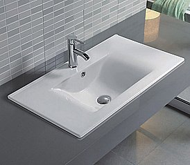 Раковина Gid Integrado 81 NYJ807-80 71116 белая купить в интернет-магазине Sanbest