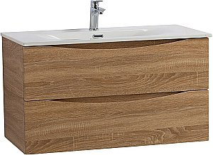 Тумба с раковиной BelBagno MARINO-CER-N-900-2C-SO-WO-P Rovere Bianco для ванной в интернет-магазине Sanbest