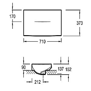 Раковина накладная Jacob Delafon Grands Boulevards 9AVQ002Z-0 71 белая купить в интернет-магазине Sanbest