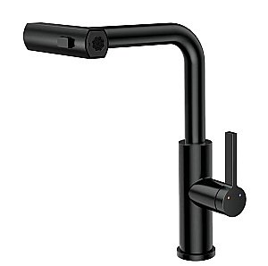 Смеситель для кухни Rush Tinos TI3732-18Black черный матовый купить в интернет-магазине сантехники Sanbest