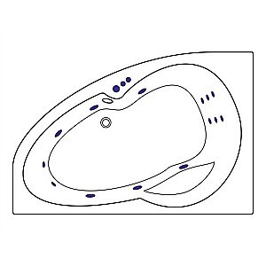 Ванна акриловая EXCELLENT Newa SMART WAEX.NEL16.SMART.GL 160x95 белая с гидромассажем купить в интернет-магазине Sanbest