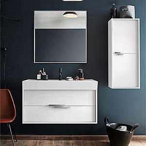 Тумба с раковиной Jacob Delafon VIVIENNE 80 белый глянцевый для ванной в интернет-магазине Sanbest