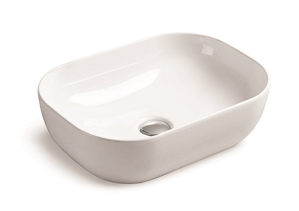 Раковина накладная SantiLine 45,5 SL-1047 белая купить в интернет-магазине Sanbest