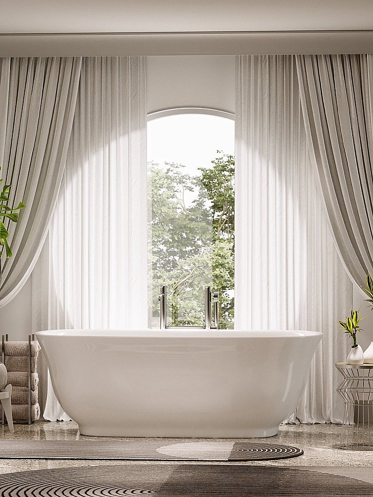 Акриловая ванна Sancos Viva 170х80 FB08 белая купить в интернет-магазине Sanbest