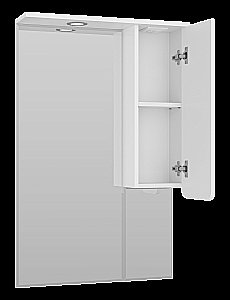 Зеркало со шкафом Misty Чегет 65 П-Чег-02065-01П белый в ванную от интернет-магазине сантехники Sanbest