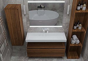 Раковина-моноблок Armadi Art Flat 859-100 белая купить в интернет-магазине Sanbest