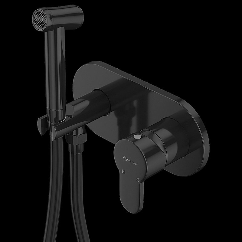 Гигиенический душ Elghansa Dynamic 15R0883-Black (Set-84) черный купить в интернет-магазине сантехники Sanbest