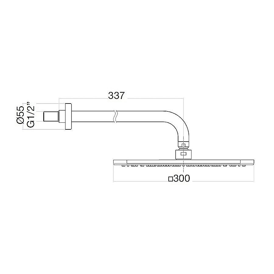 Верхний душ Webert SHOWER SET AC0842794 матовое золото купить в интернет-магазине сантехники Sanbest