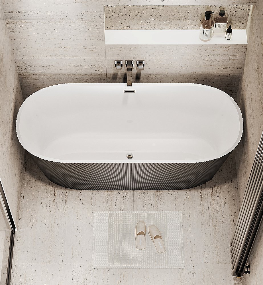 Ванна акриловая Grossman Forta GR-27021MB 170x75 черная матовая купить в интернет-магазине Sanbest