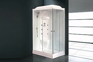 Душевая кабина Royal Bath RB8120HP7-WT 120x80 профиль белый/стекло прозрачное купить в интернет-магазине Sanbest