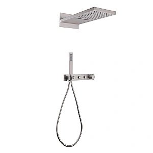 Душевая система ABBER Rund AF8752SP сатин купить в интернет-магазине сантехники Sanbest