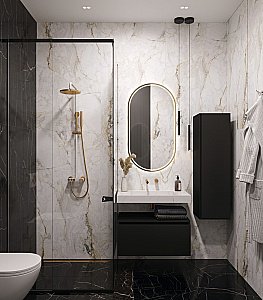 Раковина-моноблок Armadi Art Flat 859-080-CLCT белый мрамор купить в интернет-магазине Sanbest