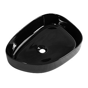 Раковина накладная BelBagno 55 BB1435-NERO черная купить в интернет-магазине Sanbest