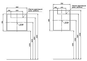 Зеркало Aquanet Оптима 288966 90 белый матовый в ванную от интернет-магазине сантехники Sanbest