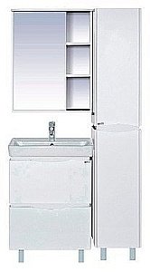 Зеркальный шкаф Misty Венера 60 белый купить в интернет-магазине сантехники Sanbest