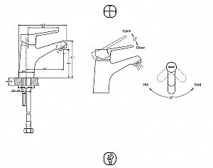 Смеситель для раковины BRAVAT Eco F1111147C купить в интернет-магазине сантехники Sanbest
