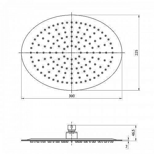 Верхний душ Lemark LM9484S купить в интернет-магазине сантехники Sanbest