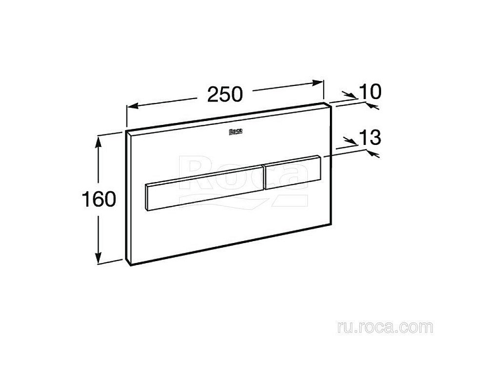 Кнопка для инсталляции Roca PL-7 890088308 купить в интернет-магазине сантехники Sanbest