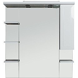 Зеркало со шкафом Rush Fiji 105 FIM180105W белый в ванную от интернет-магазине сантехники Sanbest