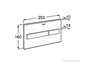 Кнопка для инсталляции Roca PL-7 890088308 купить в интернет-магазине сантехники Sanbest