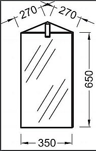 Зеркальный шкаф Jacob Delafon ODEON UP EB870-NF 35 купить в интернет-магазине сантехники Sanbest