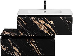 Тумба с раковиной Cezares Slider 80 SLIDER-800-1C-SO-NF черный фьюжн для ванной в интернет-магазине Sanbest