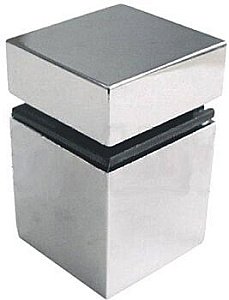 Полка стеклянная De Aqua Квадро 258154 100 хром купить в интернет-магазине сантехники Sanbest