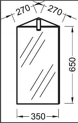 Зеркальный шкаф Jacob Delafon ODEON UP EB870-NF 35 купить в интернет-магазине сантехники Sanbest