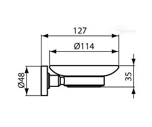 Мыльница Ideal Standard IOM A9123AA купить в интернет-магазине сантехники Sanbest