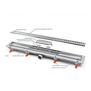 Душевой лоток PAINI Harmony CH650HC 65 черный матовый купить в интернет-магазине Sanbest