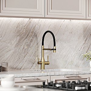 Смеситель для кухни Sancos Garda SC4009BG брашированное золото купить в интернет-магазине сантехники Sanbest