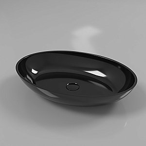 Раковина накладная WhiteCross Citrine 60 0717.060040.101 черная купить в интернет-магазине Sanbest