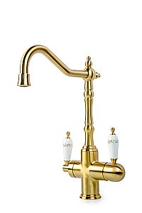 Смеситель для кухни Boheme Medici Ripresa 111-PR бронза/ручка Provanse купить в интернет-магазине сантехники Sanbest