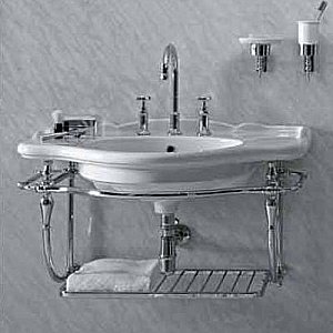 Консоль подвесная GLOBO Paestum PASC56 хром купить в интернет-магазине сантехники Sanbest