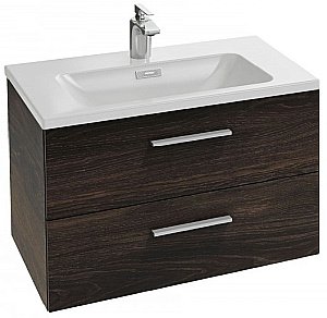 Тумба с раковиной Jacob Delafon VOX EB2078 80 черное дерево для ванной в интернет-магазине Sanbest