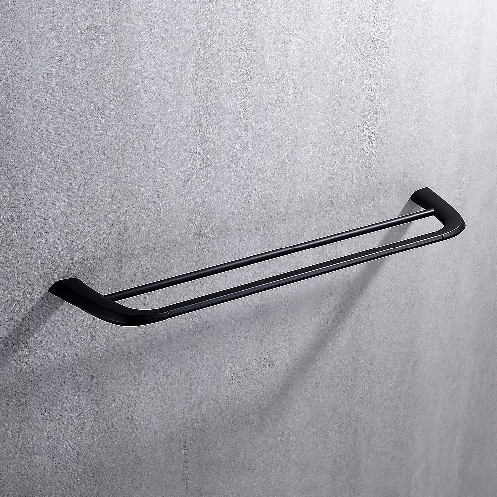 Полотенцедержатель двойной Abber NORD AA1553B 60 черный матовый купить в интернет-магазине сантехники Sanbest