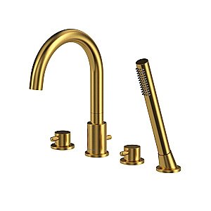 Смеситель для ванны WhiteCross Y Y1232GLB матовое золото купить в интернет-магазине сантехники Sanbest