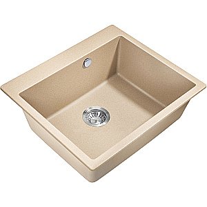 Мойка кухонная Milacio Murcia 60 Cuarzo MC.77014 бежевая купить в интернет-магазине сантехники Sanbest