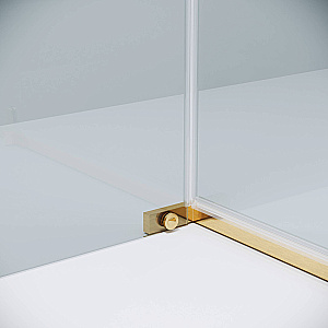 Душевой уголок Grossman Pragma 120х100 120.K33.03.1210.32.00 стекло прозрачное/профиль золото брашированное купить в интернет-магазине Sanbest