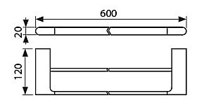 Полотенцедержатель Kaiser KH-2708 хром купить в интернет-магазине сантехники Sanbest