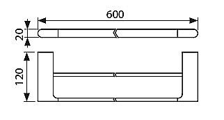 Полотенцедержатель Kaiser KH-2708 хром купить в интернет-магазине сантехники Sanbest