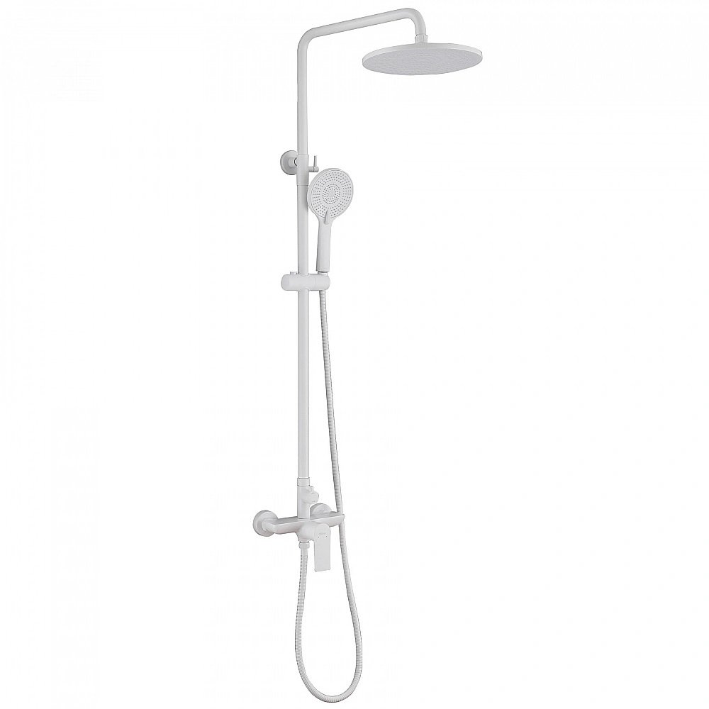 Душевая система ABBER Weiss Insel AF8020FWL белый матовый купить в интернет-магазине сантехники Sanbest