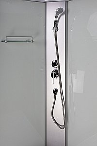 Душевая кабина Niagara NG-7310 Eco, левая, белая, 120x80, с тропическим душем купить в интернет-магазине Sanbest