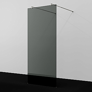 Душевое ограждение WasserKRAFT Vechte 60W44BN-TG 100 фиксатор никель/стекло тонированное купить в интернет-магазине Sanbest