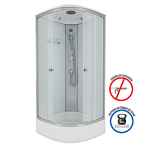 Душевая кабина Niagara Eco E100/26/MT 100х100 профиль хром матовый/стекло матовое купить в интернет-магазине Sanbest