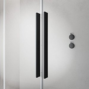 Шторка для ванны Radaway Furo Black PND II 170 стекло прозрачное/профиль черный матовый купить в интернет-магазине Sanbest
