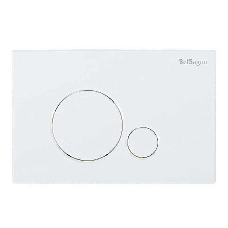 Унитаз подвесной BelBagno Sfera BB046CHR безободковый, с крышкой микролифт, с инсталляцией и белой кнопкой купить в интернет-магазине Sanbest