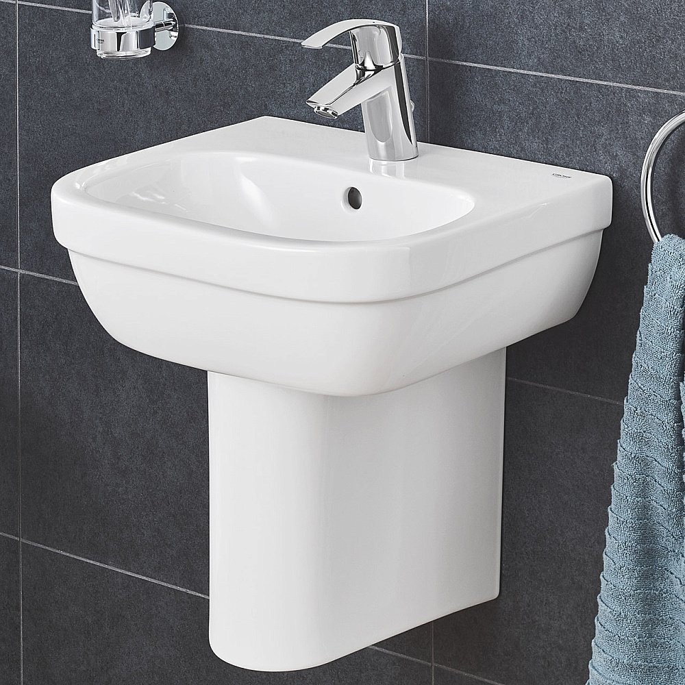 Раковина на полупьедестале Grohe Euro Ceramic 45 белая купить в интернет-магазине Sanbest