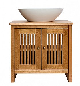 Тумба с раковиной Orange Capri OCT-75TU+RA тик для ванной в интернет-магазине Sanbest